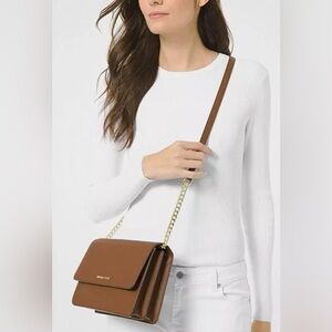 michael kors Daniela Large Saffiano Leather Crossbody Bag